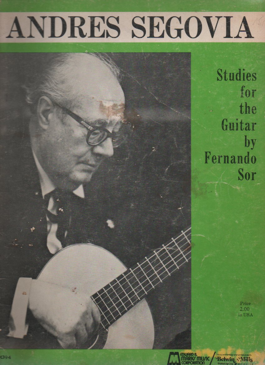 Andres Segovia - Twenty Studies for the Guitar by Fernando Sor (1780-1839)