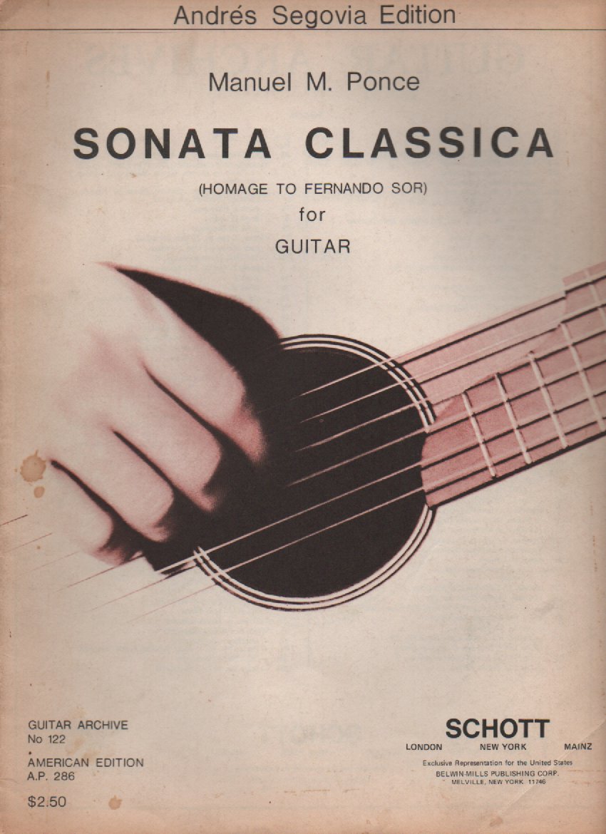 Sonata Classica for Guitar  by Manuel M. Ponce (Homage to Fernando Sor)