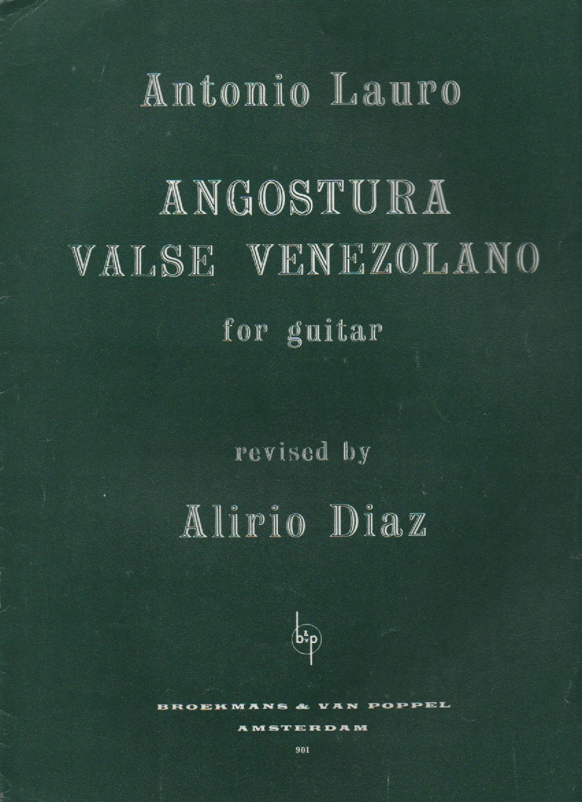 Angostura Valse Venezolano for guitar     Antonio Lauro